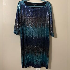 KAREN CANE - SEQUIN COCKTAIL DRESS-plus size